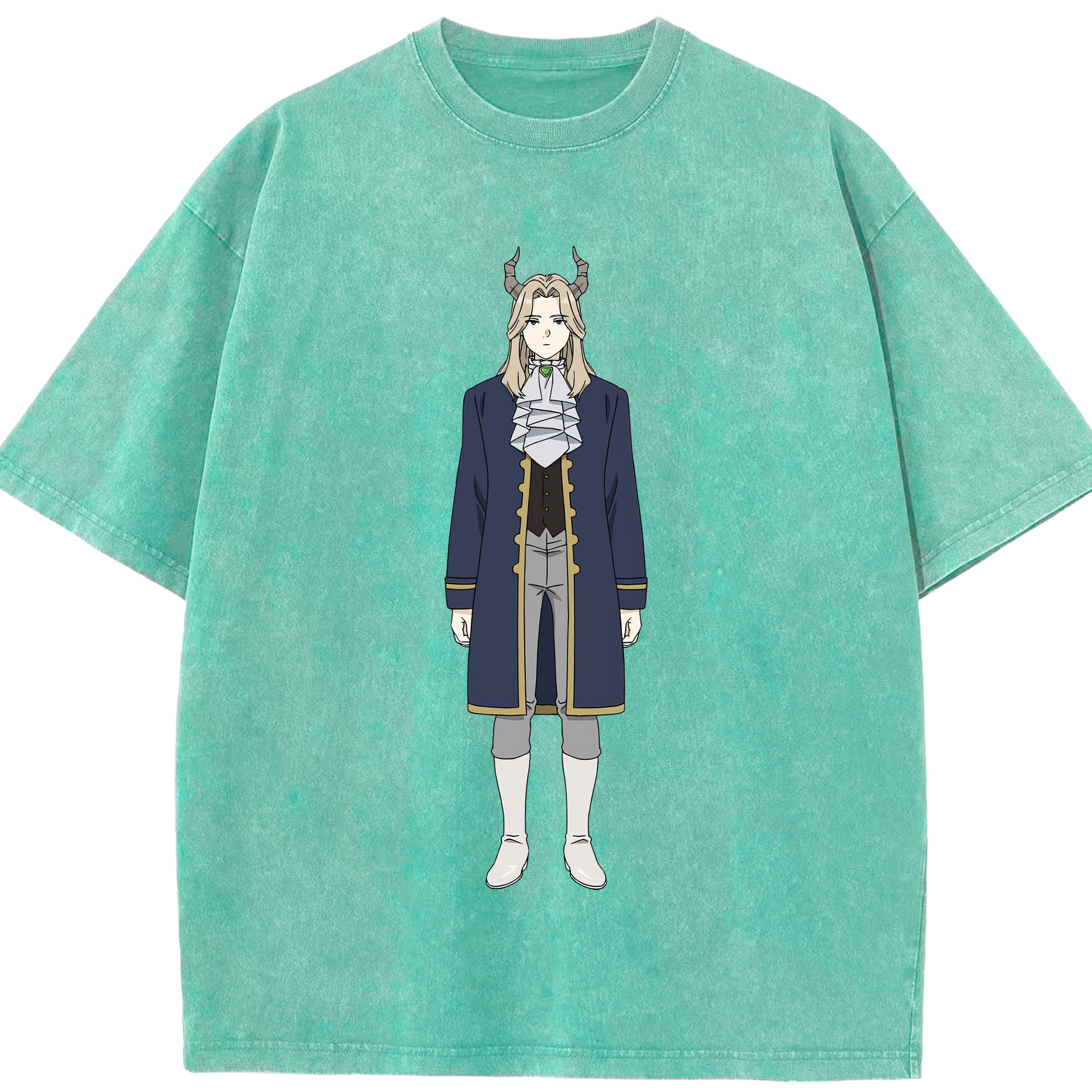 （画像用） 葬送のフリーレン Frieren 綿100% ヴィンテージ風 半袖Tシャツ（フロントプリント）